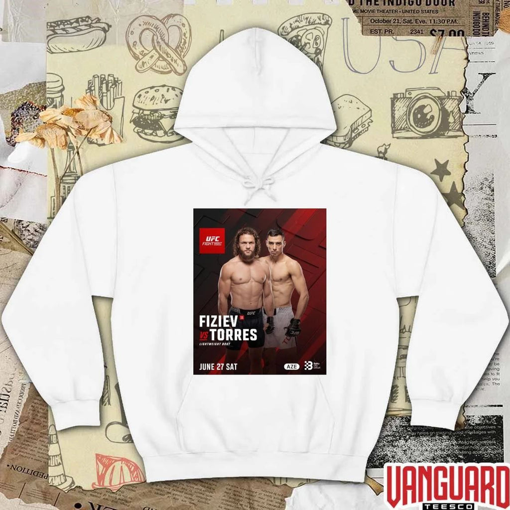 UFC Fight Night Rafael Fiziev Vs Manuel Torres June 27, 2026, in Baku, Azerbaijan Poster t-shirt