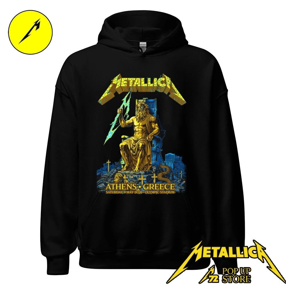 Metallica Tonight In Athens Olympic Stadium May 9, 2026 Gojira and Knocked Loose by Revolver Dart Shirt