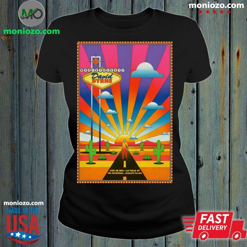 Original David Byrne Las Vegas NV 4 20 2026 Poster Shirt