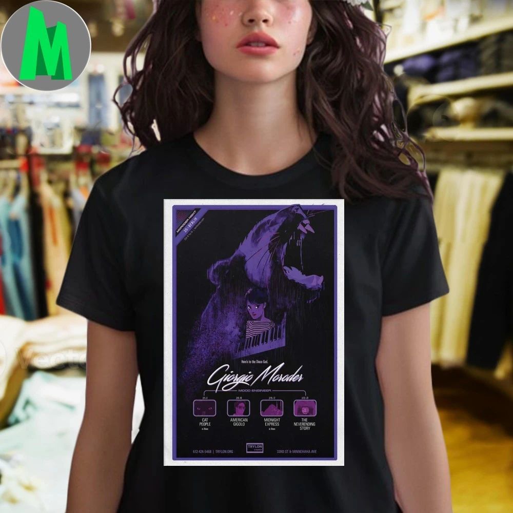 Giorgio Moroder Mood Engineer Trylon Cinema 2026 Poster Shirt