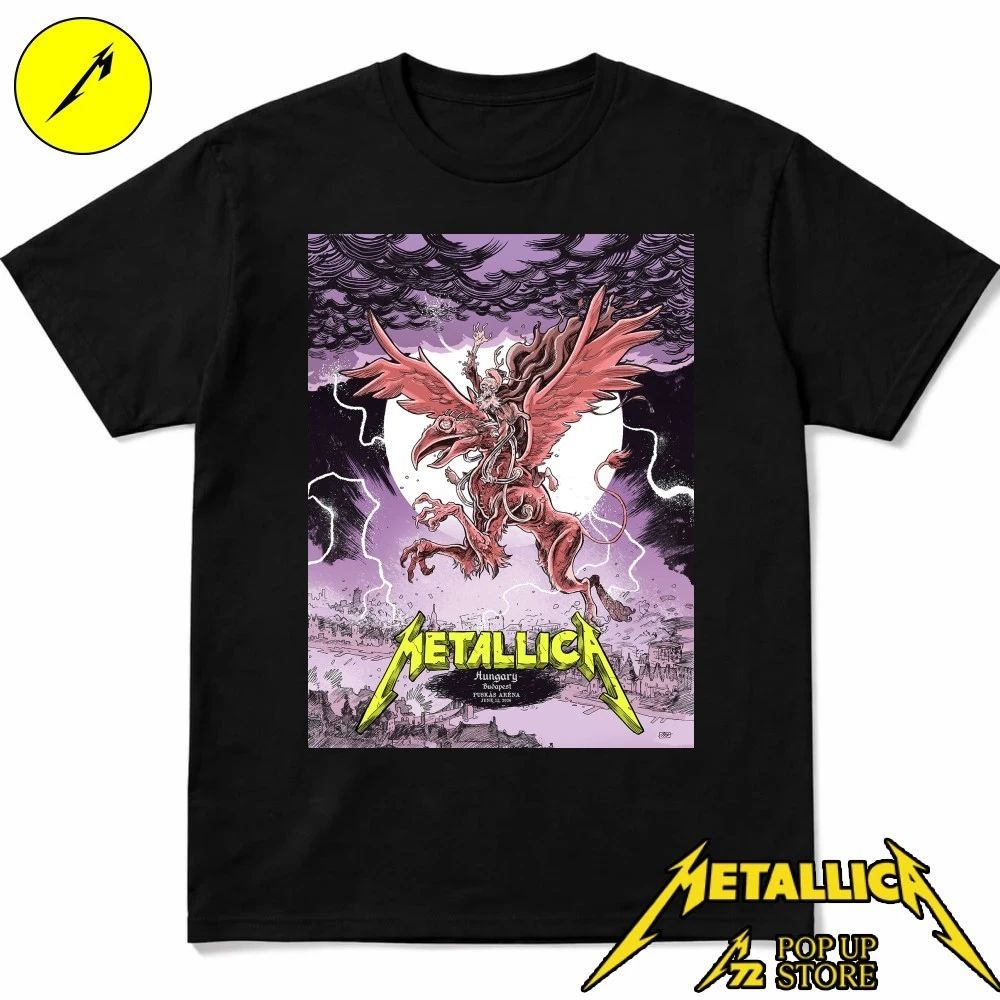 Metallica M72 Budapest Night 2 T-Shirt – June 13 Puskás Aréna, Hungary