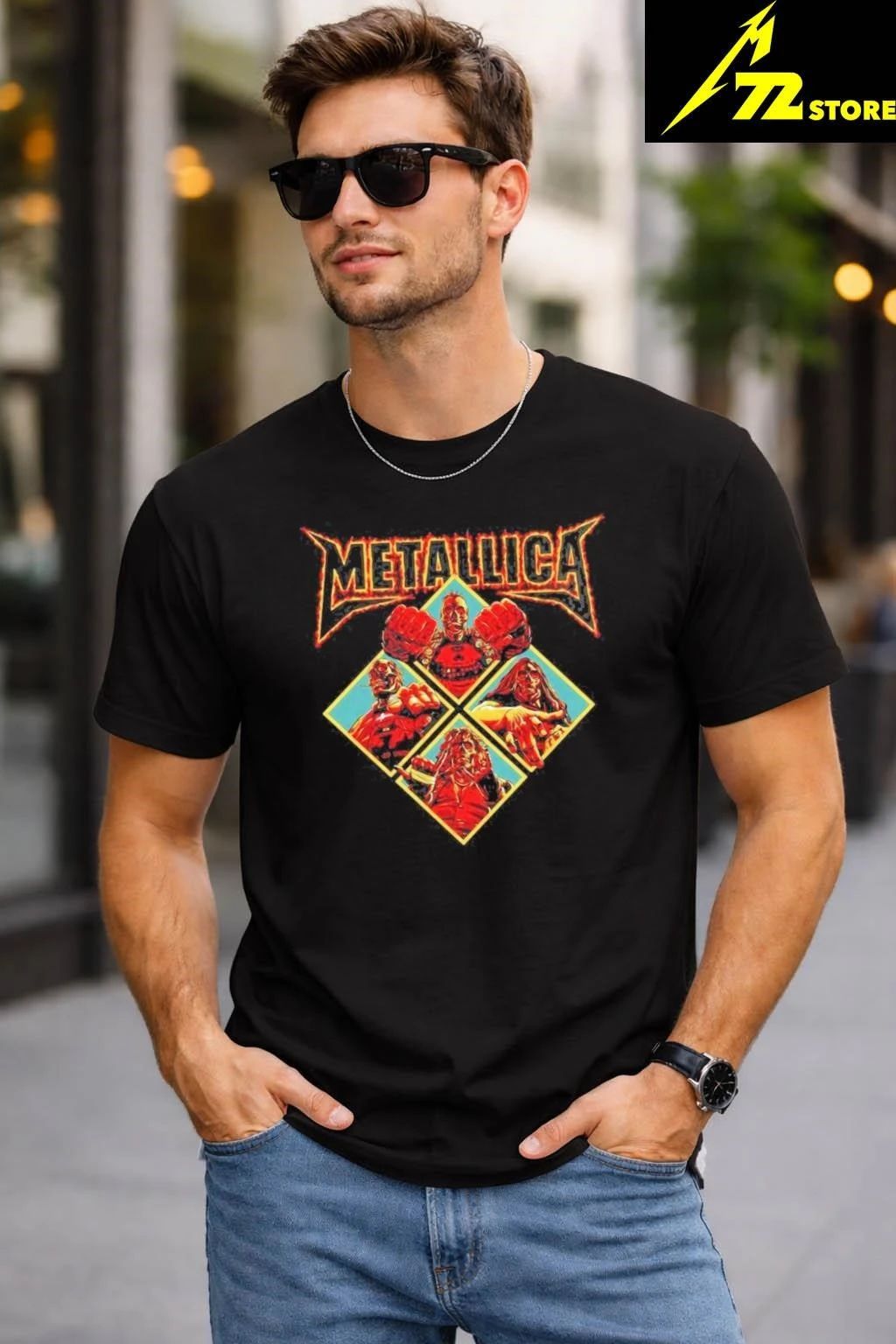 Metallica M72 World Tour 2026 Skeleton Diamond Shirt