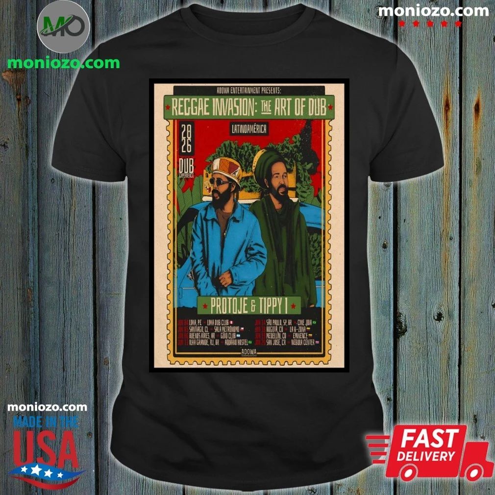 Protoje And Tippy I Latam 2026 Tour Poster Shirt