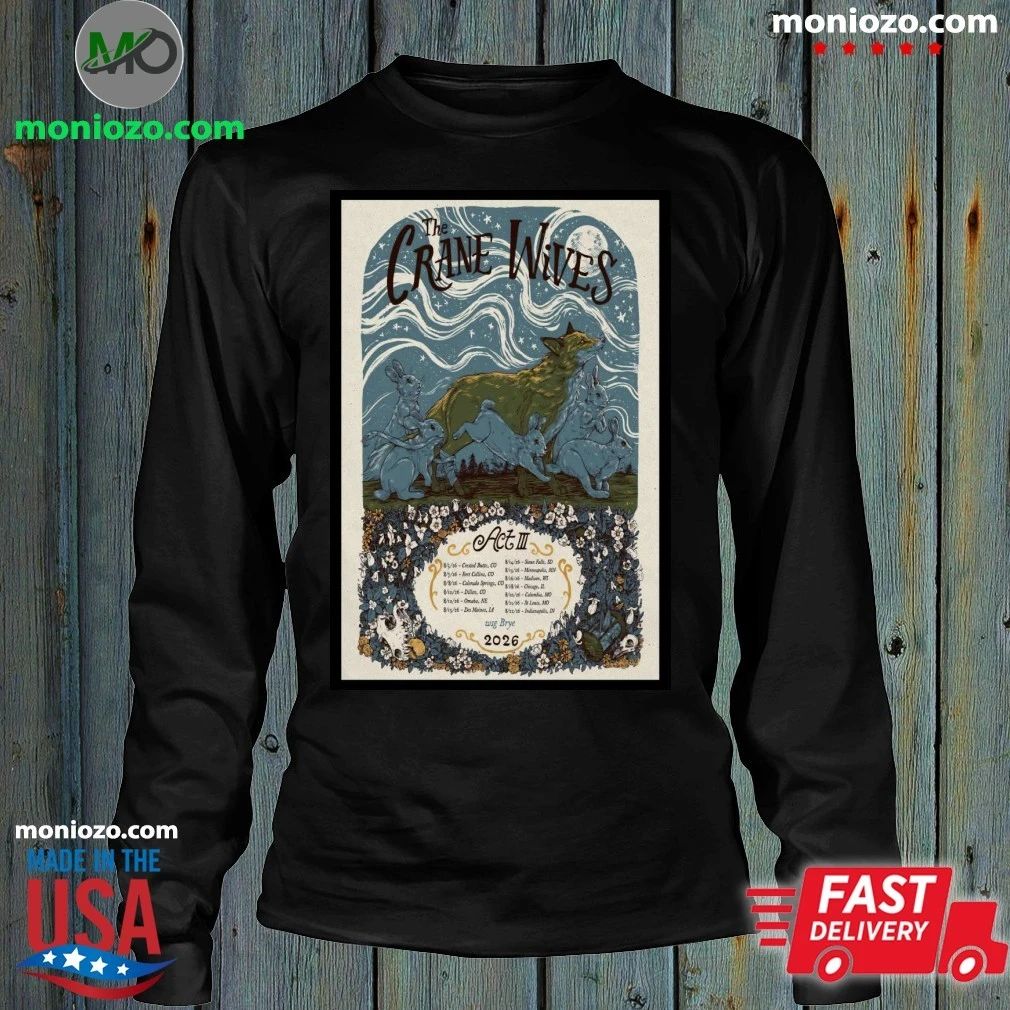Poster The Crane Wives August 2026 Tour Shirt