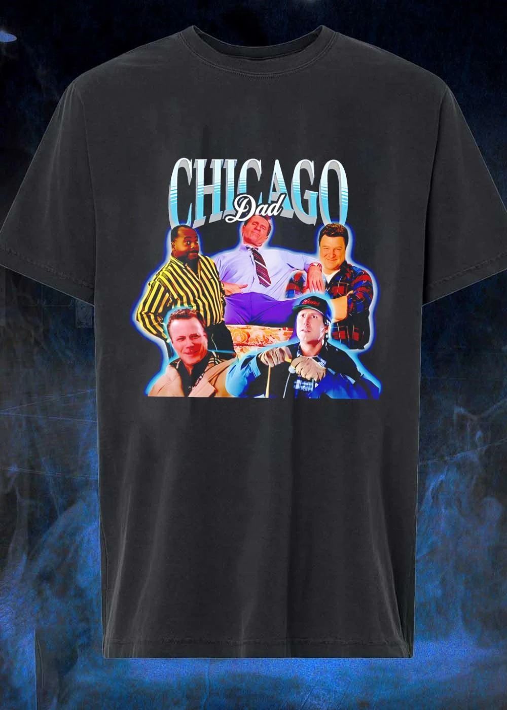 Chicago Dad Retro Cast Character Graphic shirt