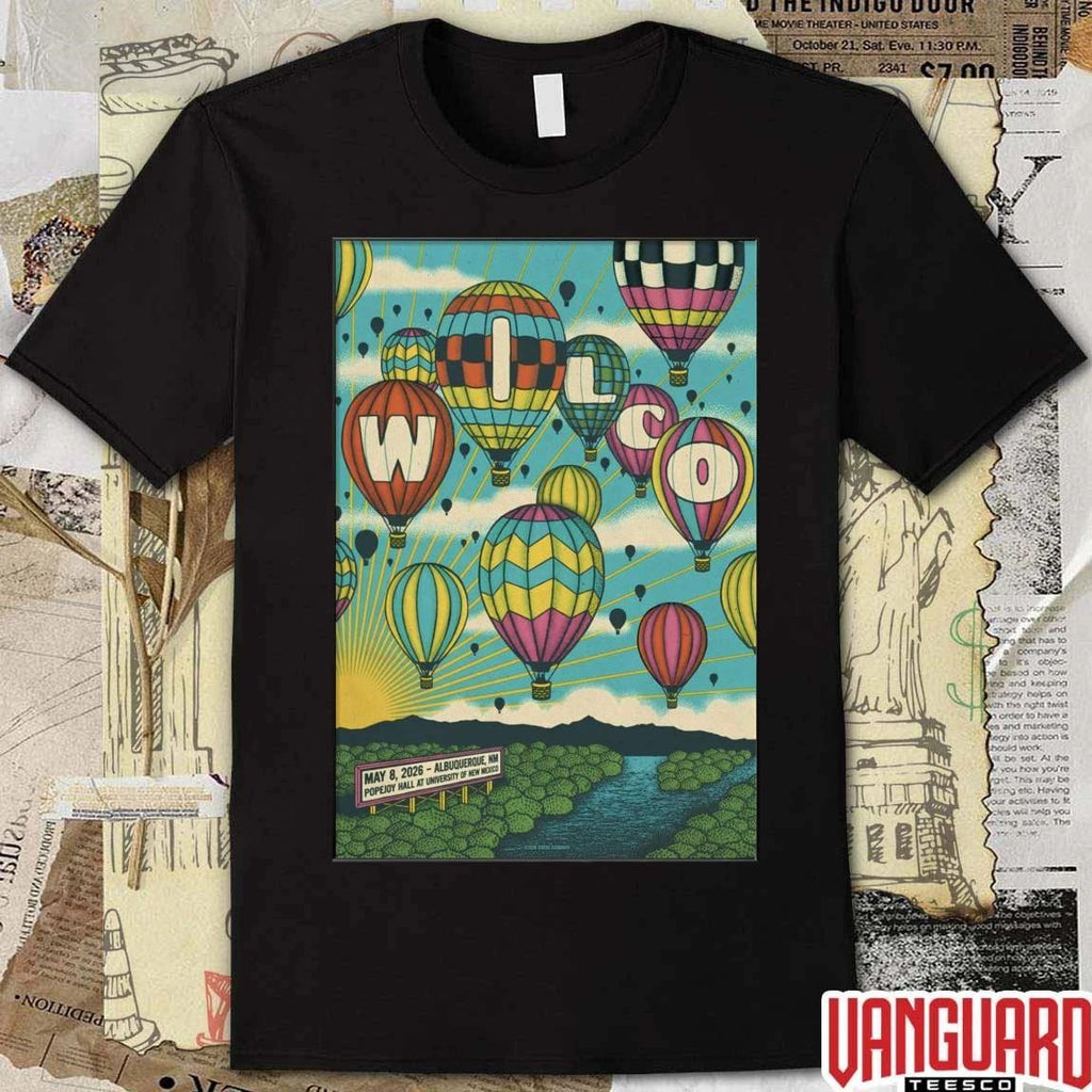 Wilco Albuquerque NM Tour Popejoy Hall At University Of New Mexico On May 8 2026 Poster t-shirt