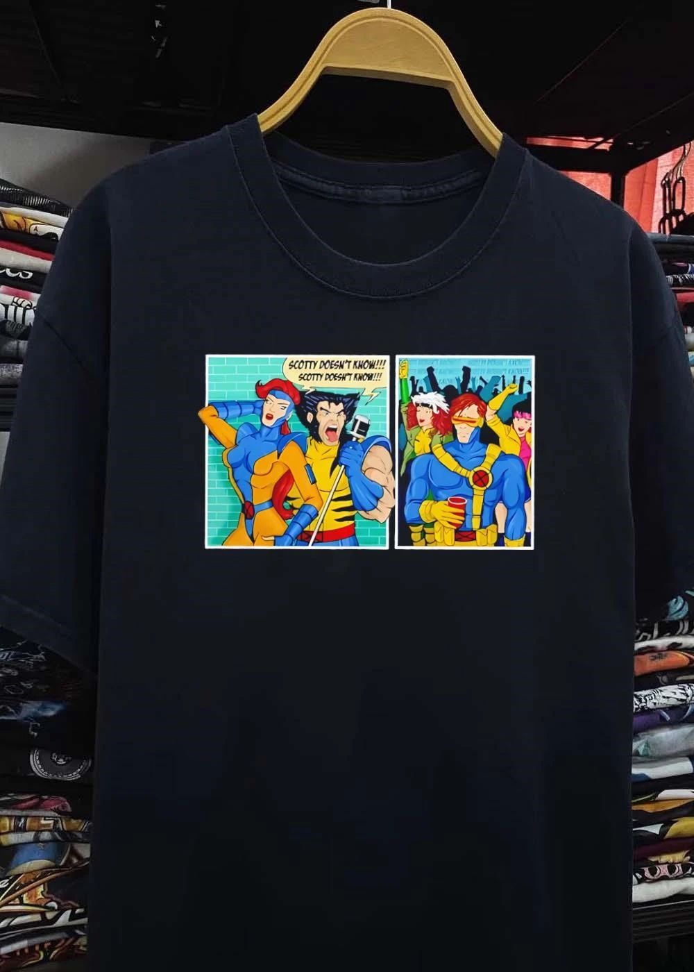 X-Men Wolverine Jean Grey Scotty Doesn’t Know Song Shirt’X-Men Cyclops Rogue Jubilee Scotty Doesn’t Know Shirt