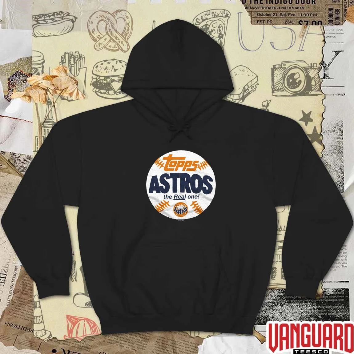Houston Astros MLB 2026 x Topps Baseball The Real One t-shirt
