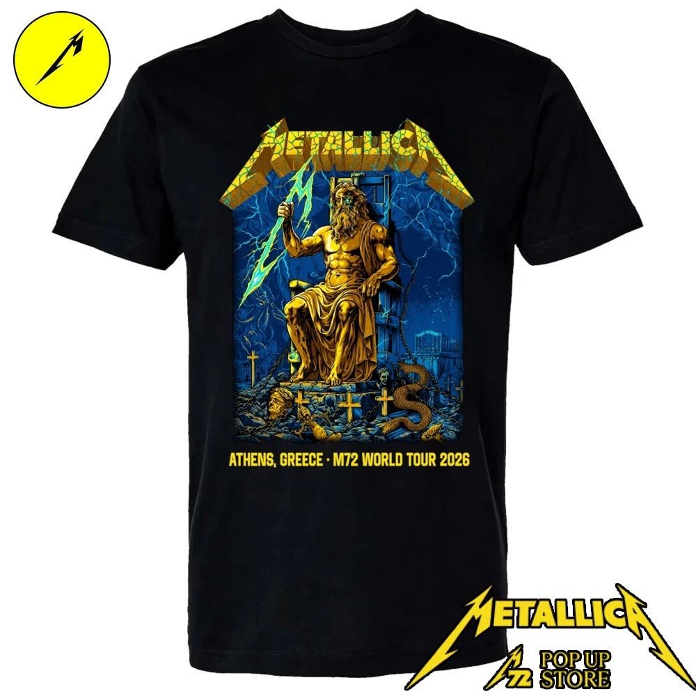 Metallica M72 Athens Pop-Up Shop Greece At Olympic Stadium May 9, 2026 M72 World Tour 2026 by Revolverdart Shirt