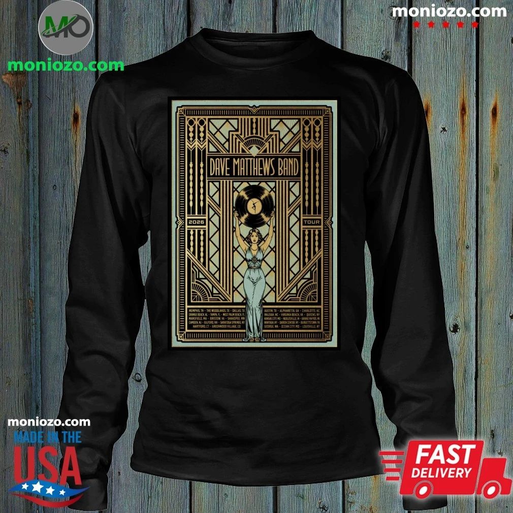 Original Dave Matthews Band Poster Tour 2026 Shirt