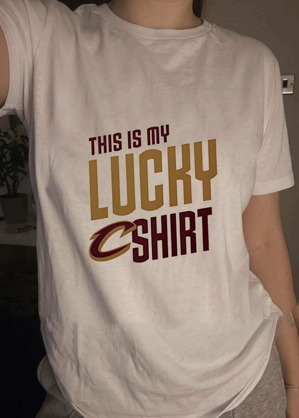 Cavaliers Apparel This Is My Lucky Shirt Cleveland Cavaliers T-Shirt