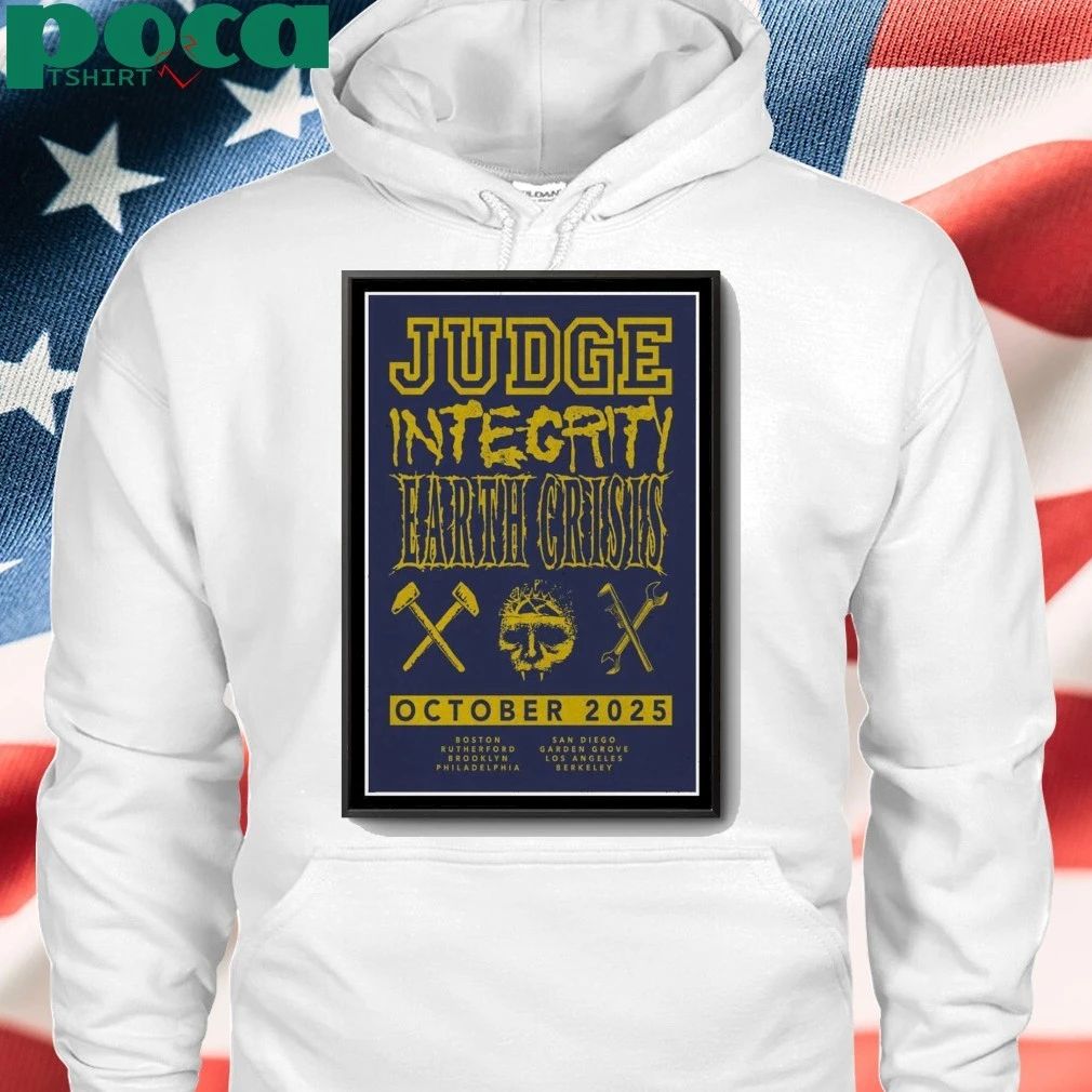 Judge Integrity Earth Crisis Tour October Poster shirt
