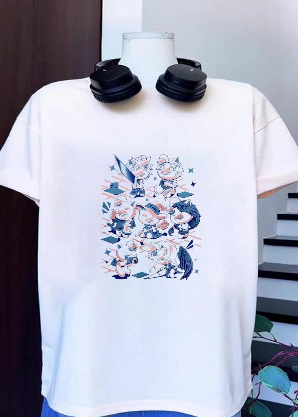 Final Fantasy Moogle characters costume cosplay shirt