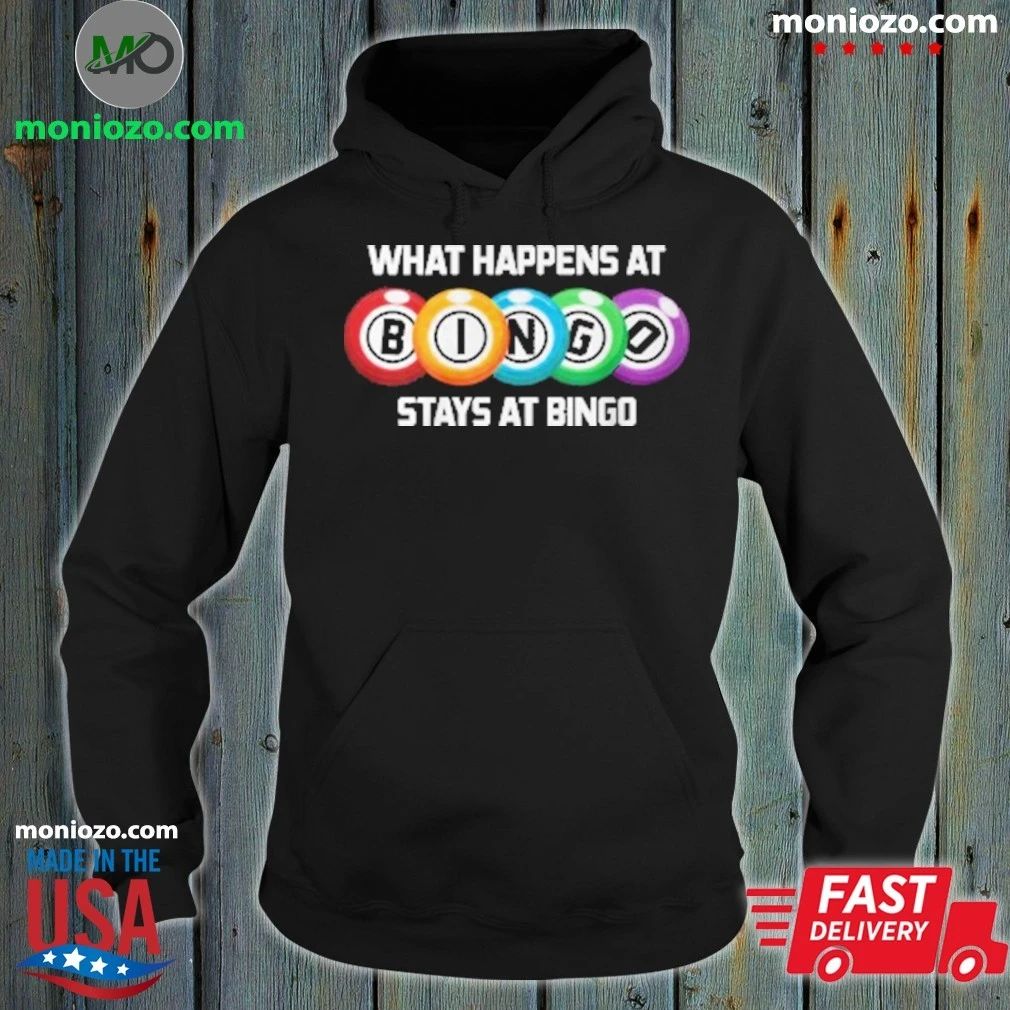 What Happens At Bingo Stays At Bingo Lucky Bingo Baseball T-Shirt