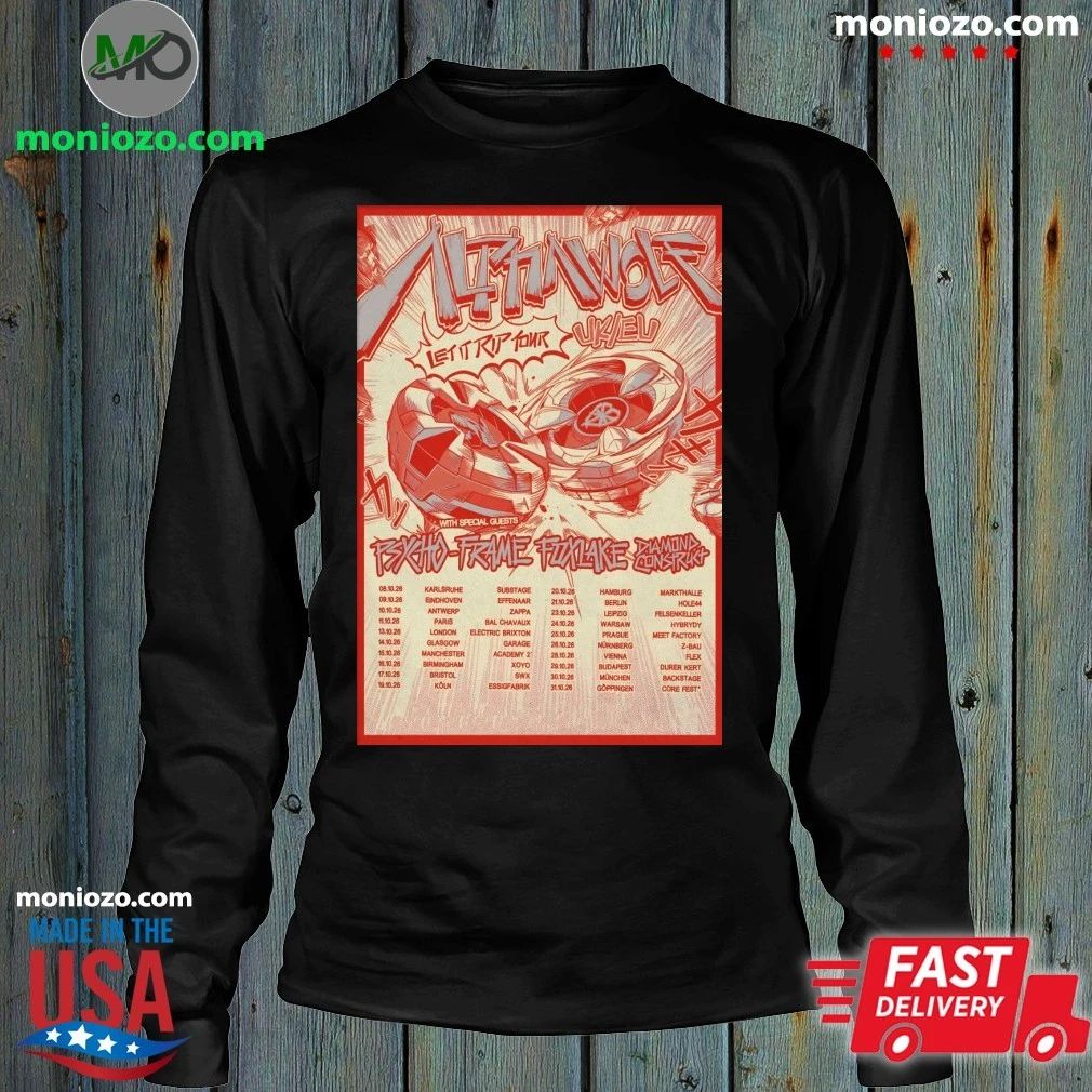 Alpha Wolf Let It RIP EUROPE-UK 2026 Tour Poster Shirt – Perfect Gift for Men & Women
