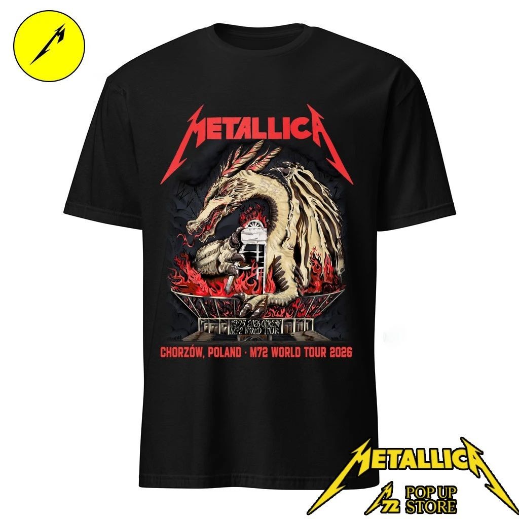 Metallica M72 World Tour Chorzow 19.05.2026 Dragon Graphic Limited Edition T-Shirt