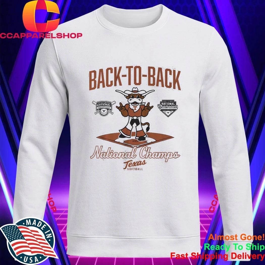 Texas Longhorns Softball Back-to-Back Champions Diamond Shirt