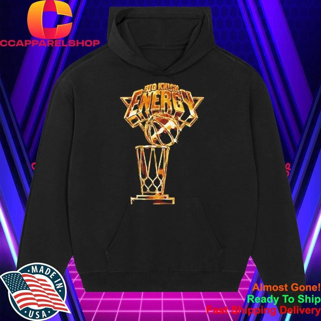 Gold Big Knick Energy Trophy Basketball Championship Shirt