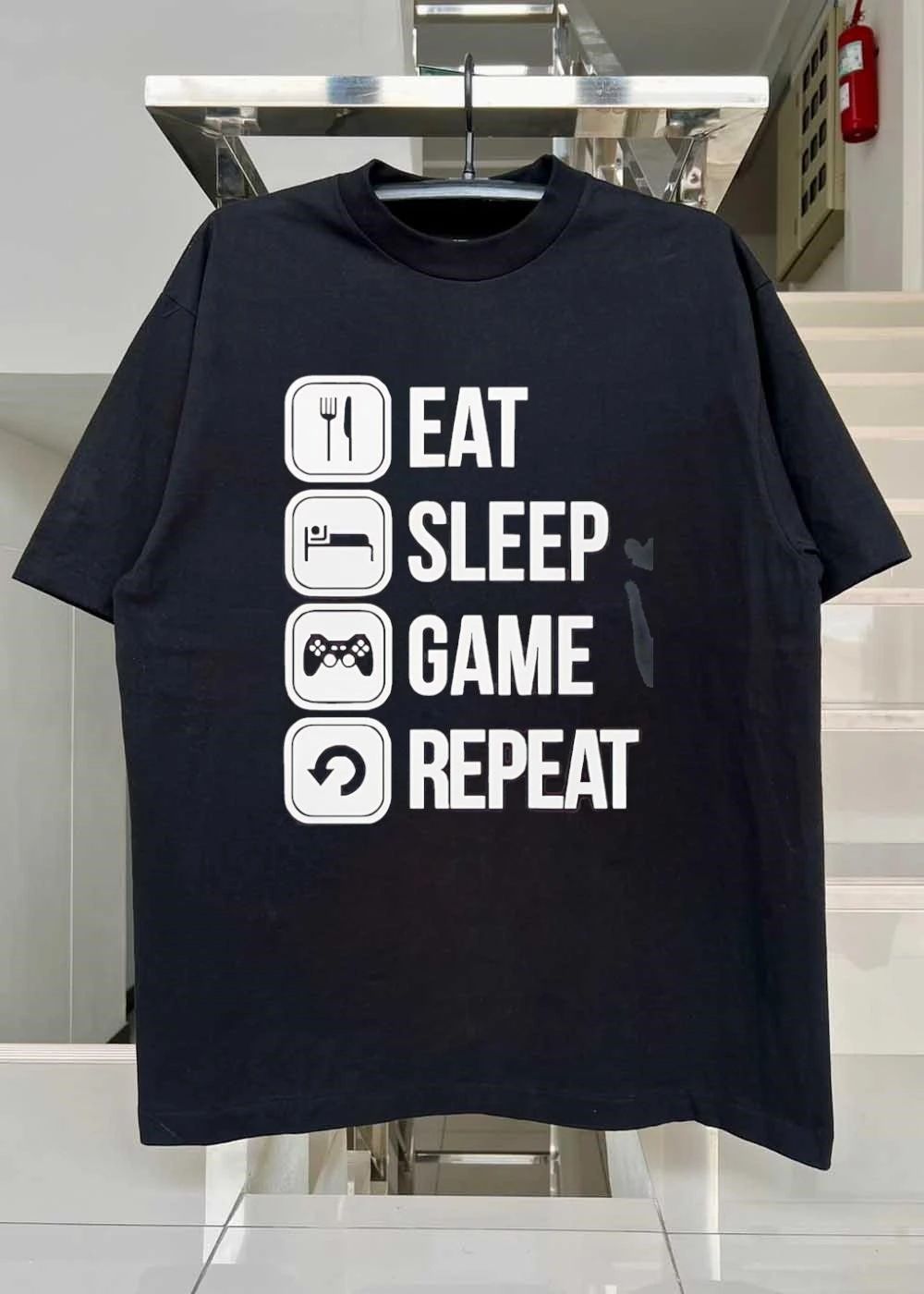 Eat Sleep Game Repeat Gaming T-Shirt