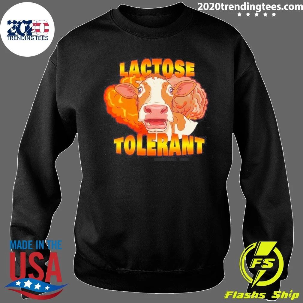 Lactose Tolerant Cow Explosion Dairy Humor Shirt