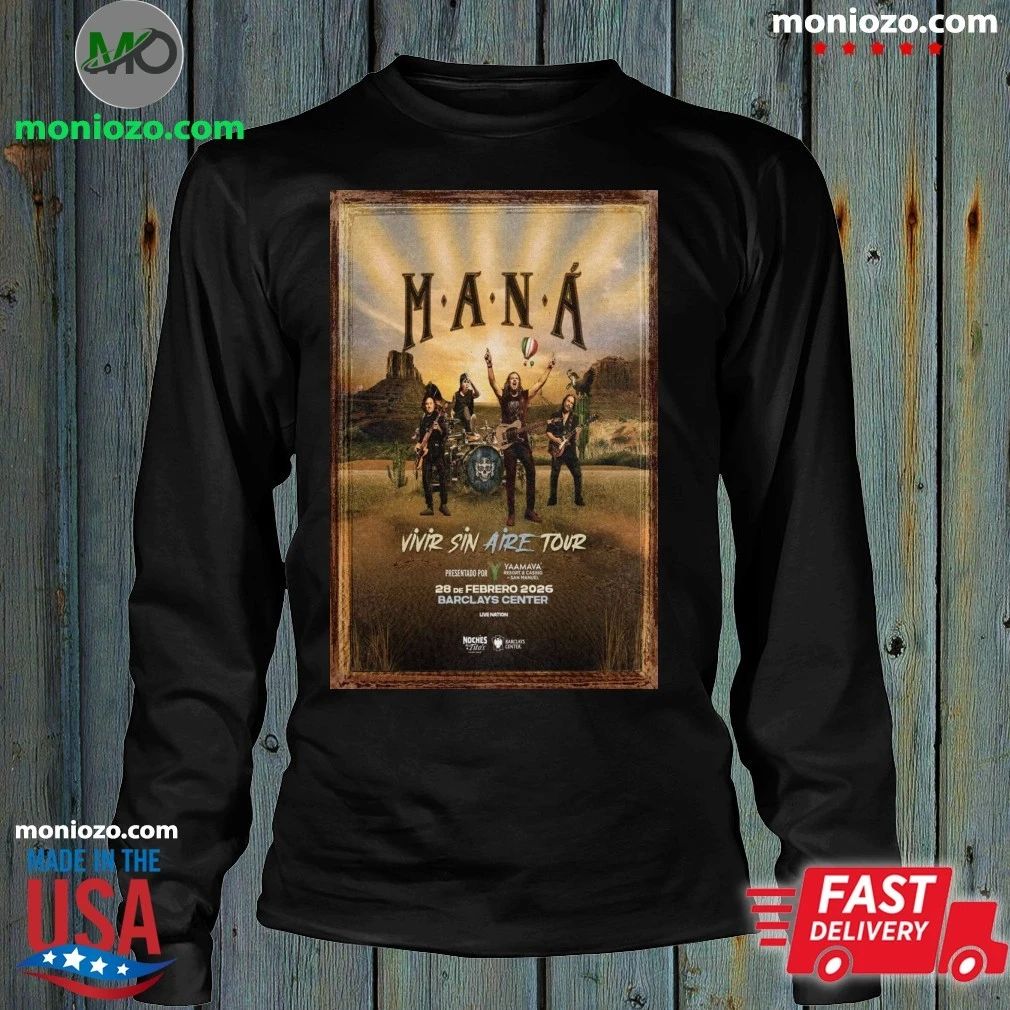 MANÁ Feb 28, 2026 Poster Barclays Center Shirt