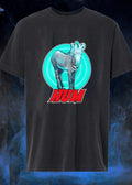 Hum Zebra Teal Circle Graphic T-Shirt