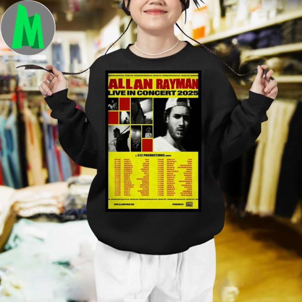 Tour 2025 Allan Rayman Poster T-Shirt