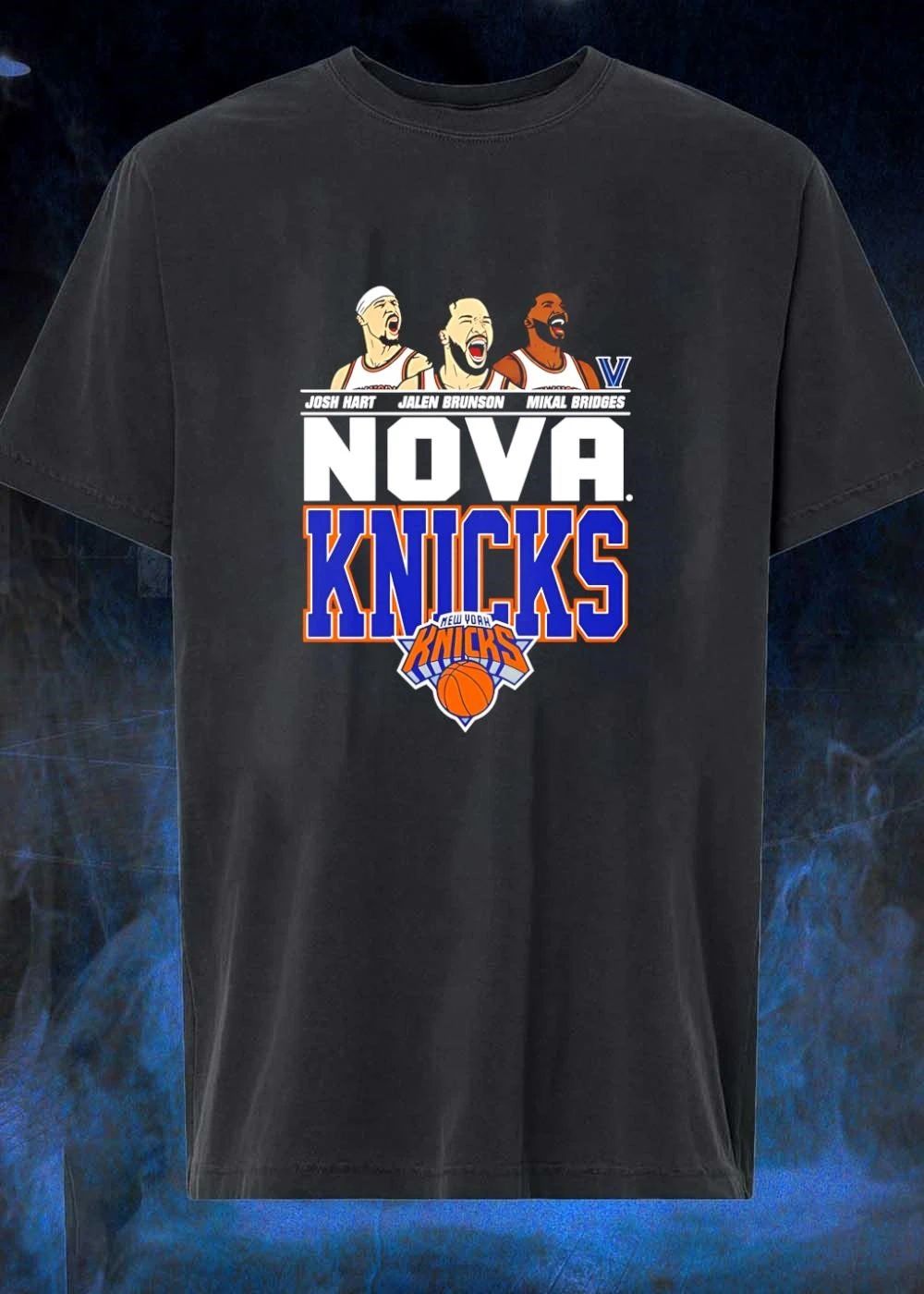 Nova Knicks Villanova Josh Hart Jalen Brunson Mikal Bridges Basketball shirt
