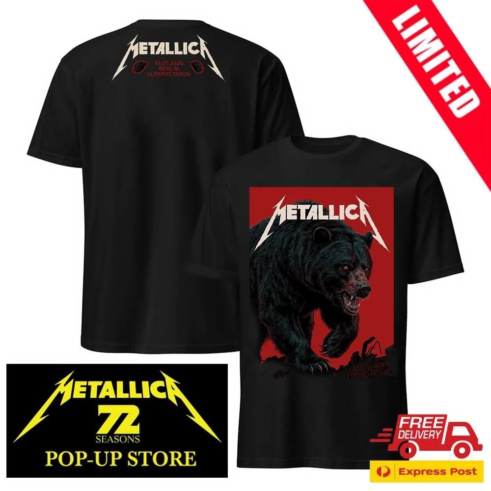 Metallica Berlin 30. Mai 2026 Olympiastadion Fan T-Shirt Merch