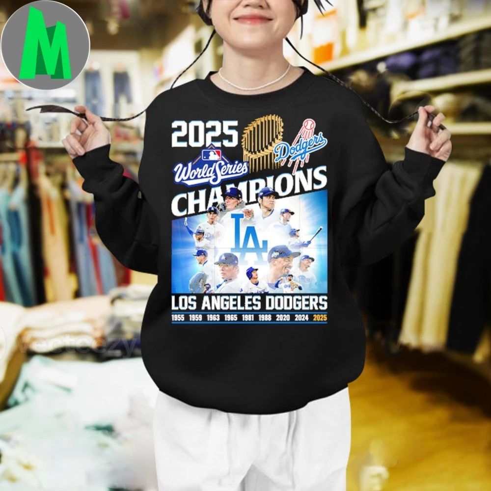 Dodgers champions 2025 world series champions T-Shirt