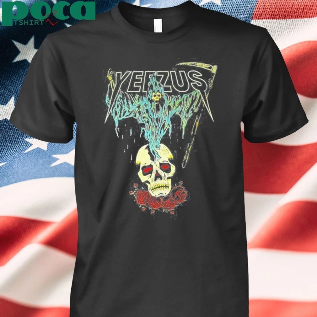 Kanye West Ye Yeezus Grim Reaper Skull And Roses shirt
