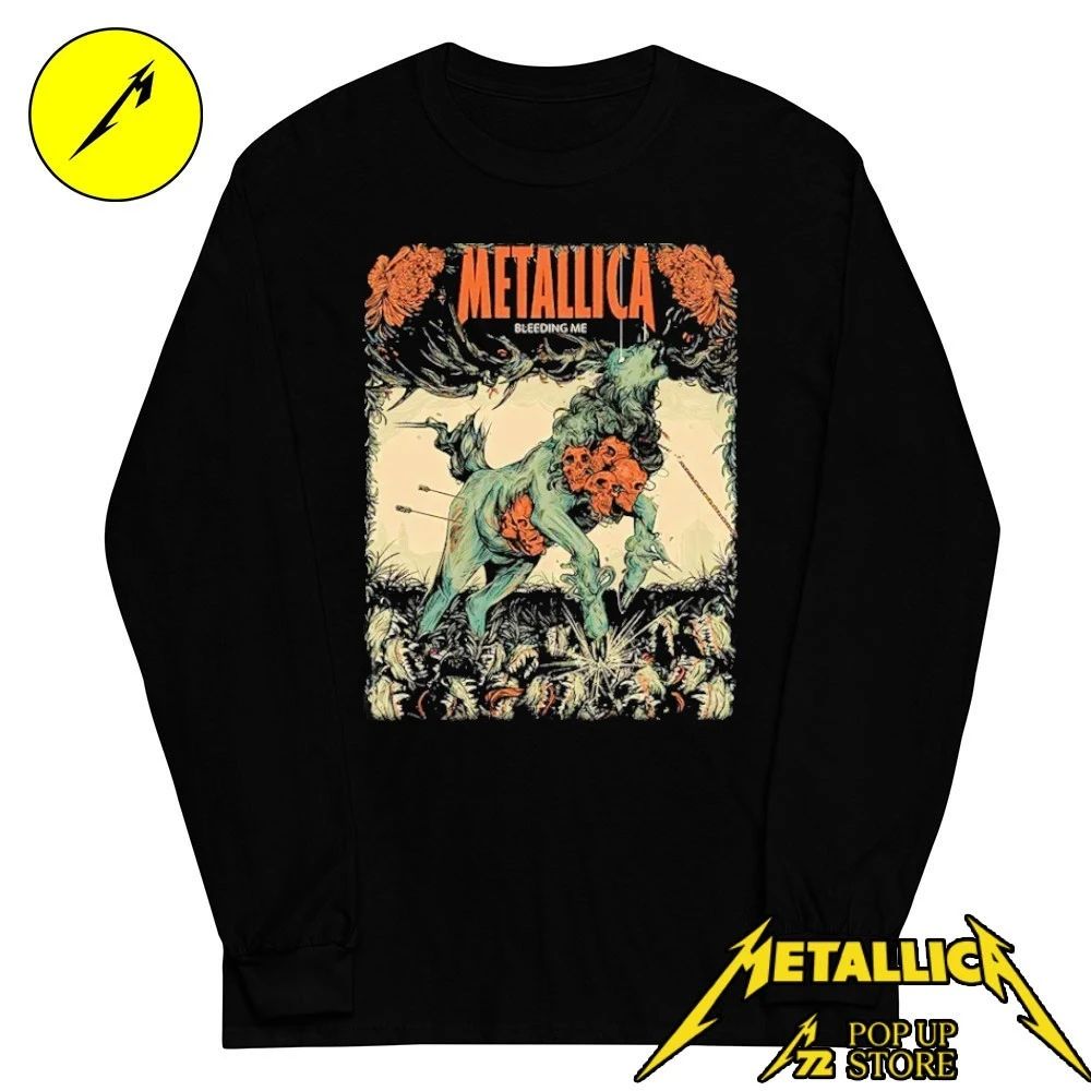 Metallica Pop-up Shop M72 European World Tour 2026 Bleeding Me Shirt