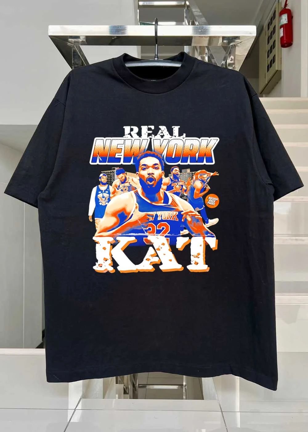 Karl-Anthony Towns Celebrating Real New York KAT T-Shirt