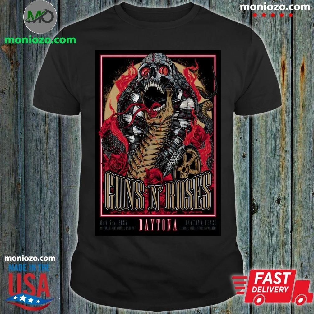 Original Guns N’ Roses 5 7 2026 Daytona Beach FL Poster Shirt