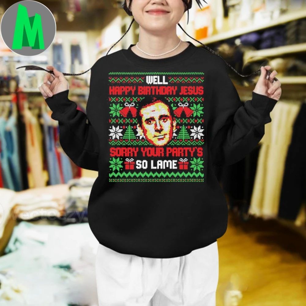 Happy Birthday Jesus Funny Ugly Sweater Shirt