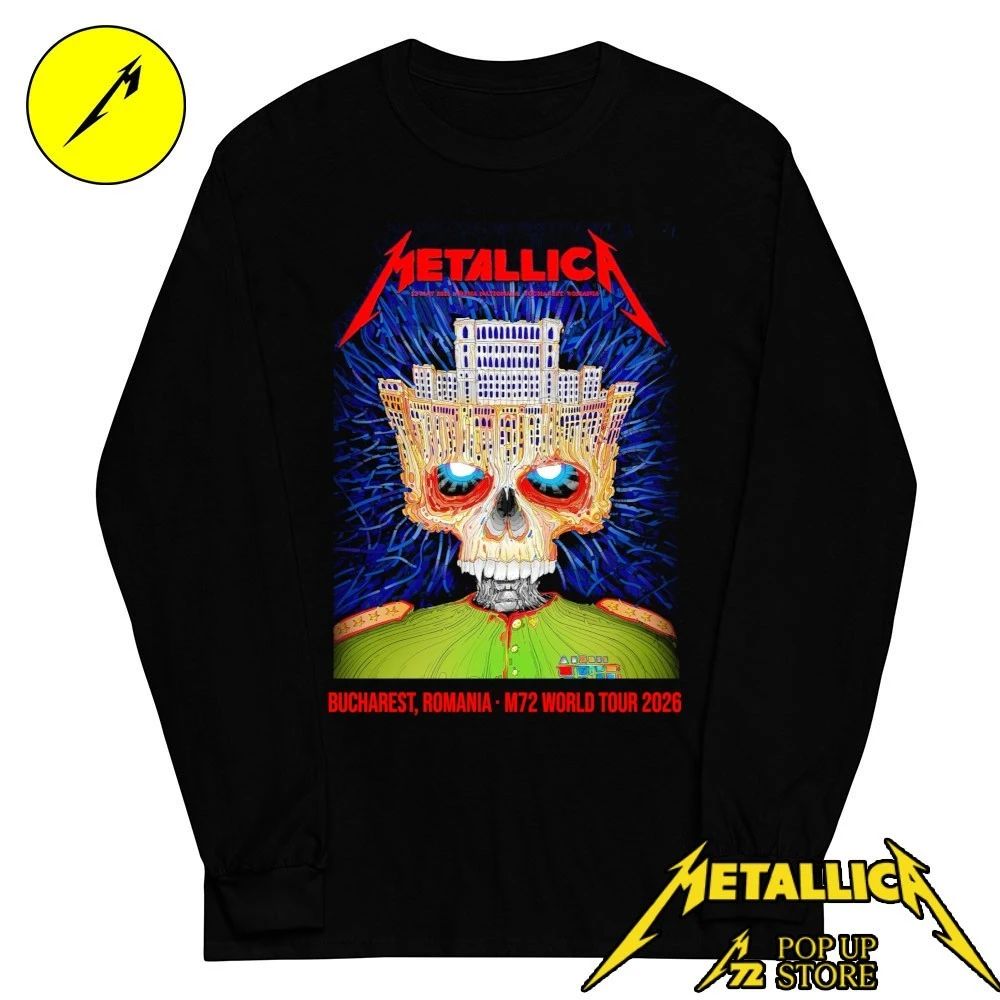 Metallica Pop-up Shop Poster For M72 Bucharest At Arena Nationala in Bucharest Romania on May 13 2026 Shirt