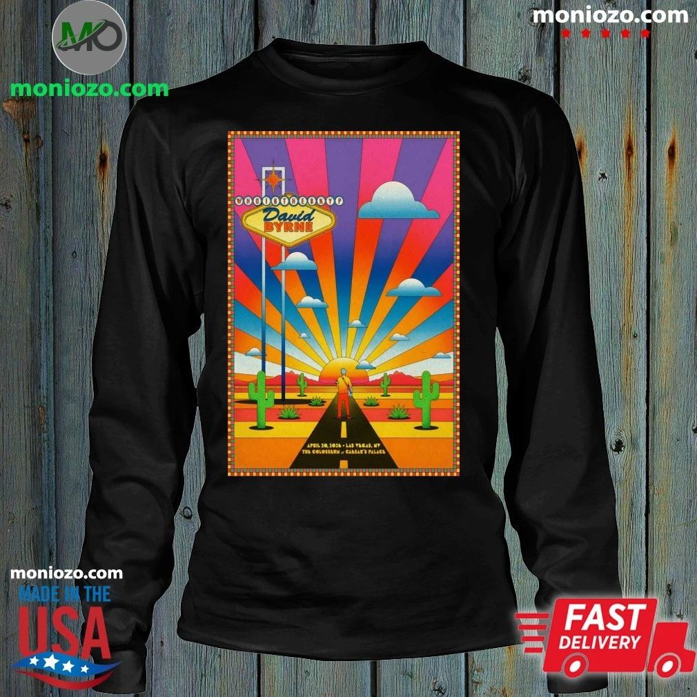 Original David Byrne Las Vegas NV 4 20 2026 Poster Shirt