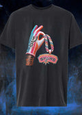 Iced Out Jewelry Hand Holding San Antonio Spurs Pendant T-Shirt