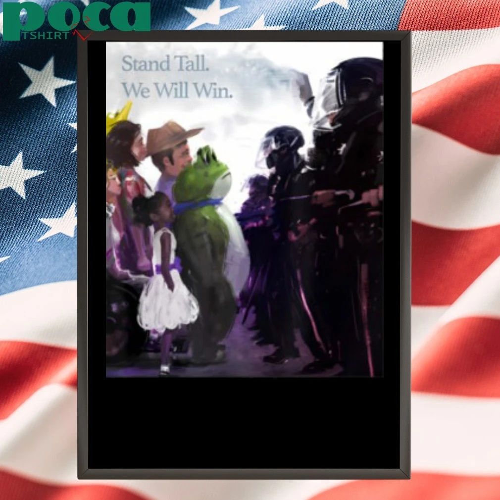 Resist Portland Frog Protest Stand Tall We Will Win T-shirt