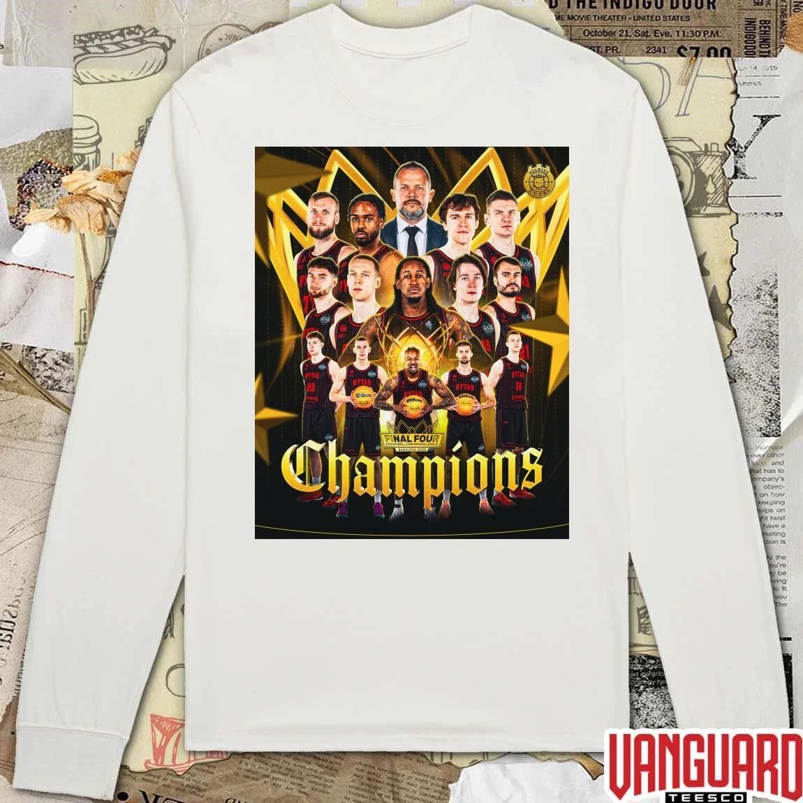 BC Rytas Vilnius 2026 Basketball Champions League Final Four held in Badalona Poster t-shirt