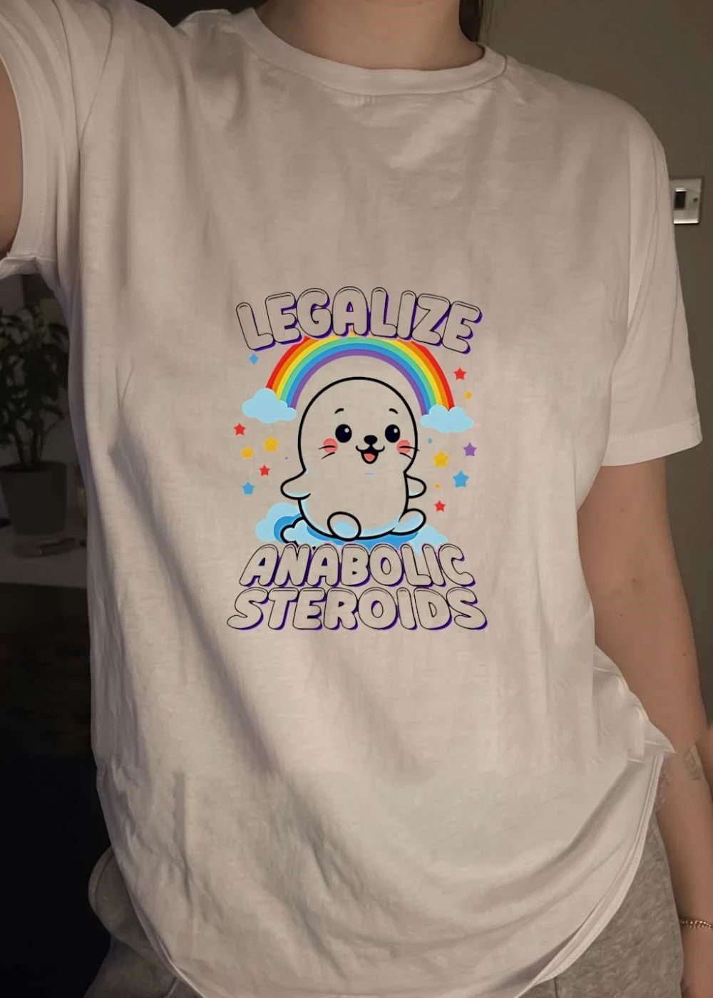 Cute Seal Legalize Anabolic Steroids T-Shirt