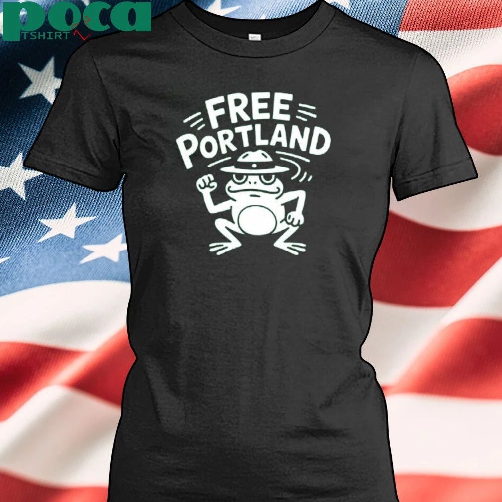 Portland Frog Against Resist Free Portland T-shirt