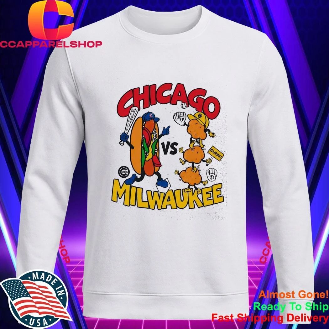 Chicago Milwaukee Rivalry Carton Hot Dog Shirt