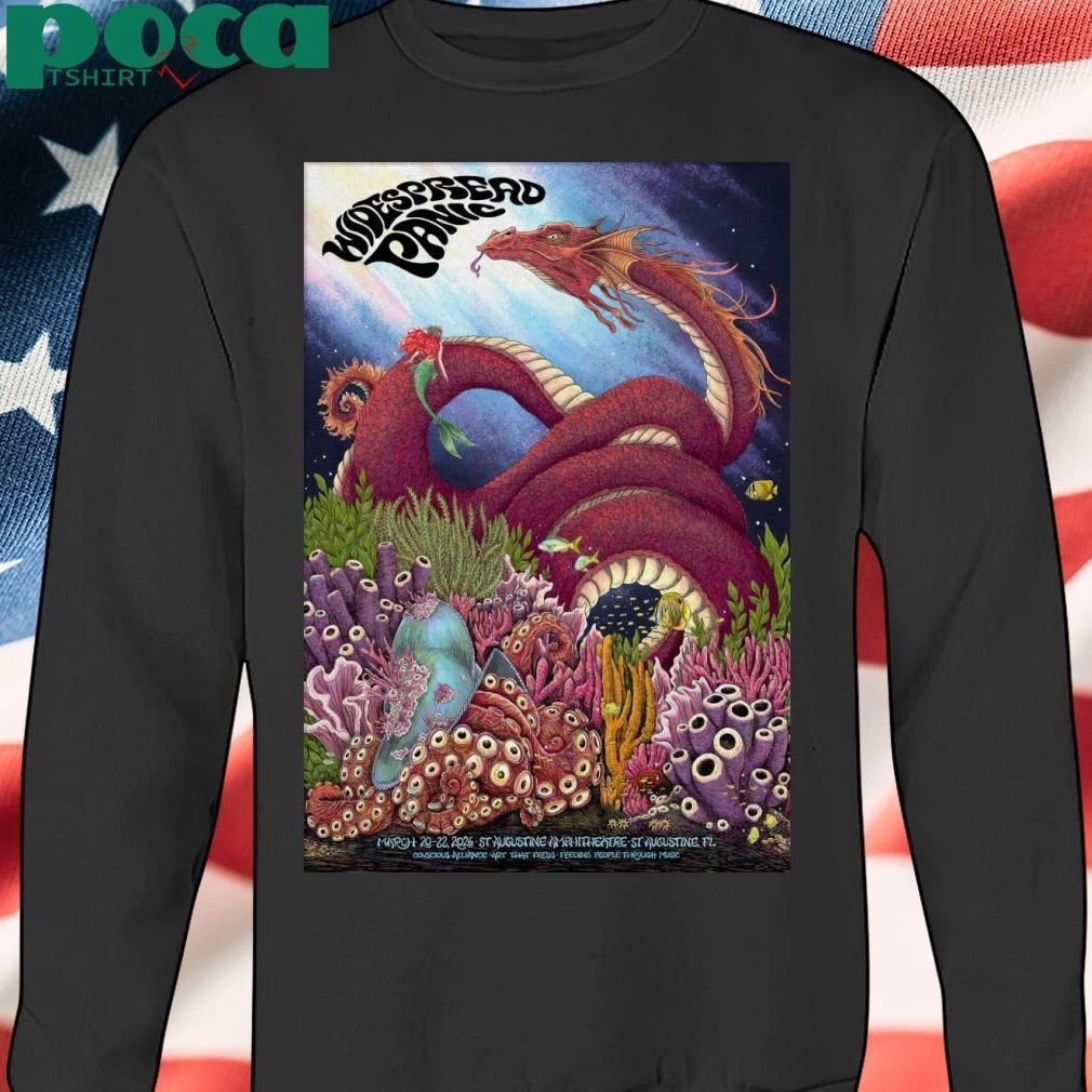 Widespread Panic St. Augustine Amphitheatre In St. Augustine FL March 20-22 2026 Poster T-shirt