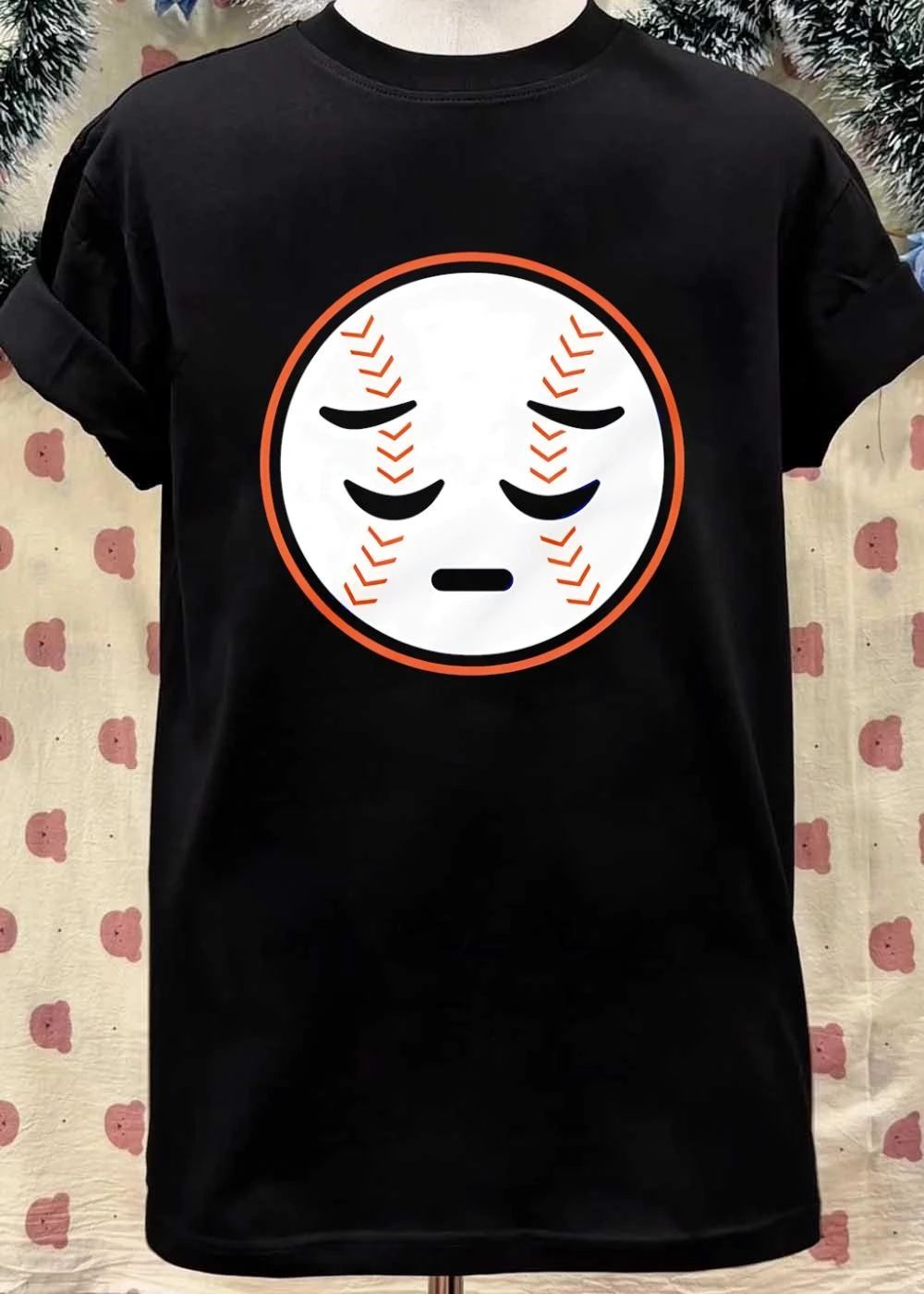 Sad Baseball Face New York Mets T-Shirt
