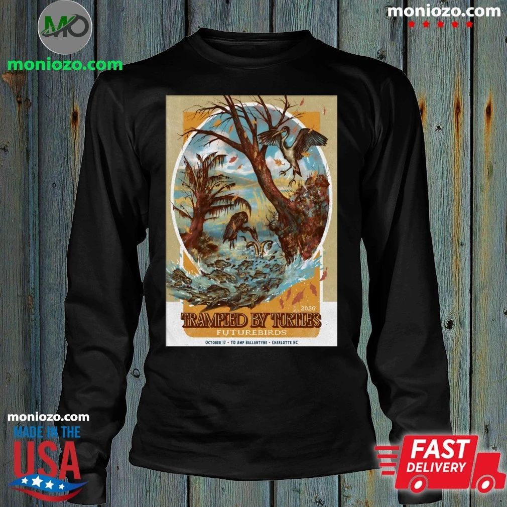 Trampled By Turtles Charlotte, NC Oct 17 2026 Poster Shirt