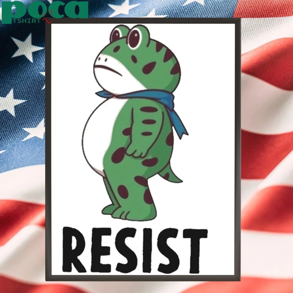 Resist Portland Frog T-Shirt Cartoon T-shirt