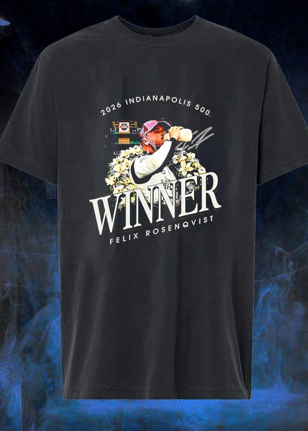 Felix Rosenqvist, Indianapolis 500 Winner Drinking Milk, 2026 Indianapolis 500 Winner Felix Rosenqvist, IndyCar T-Shirt