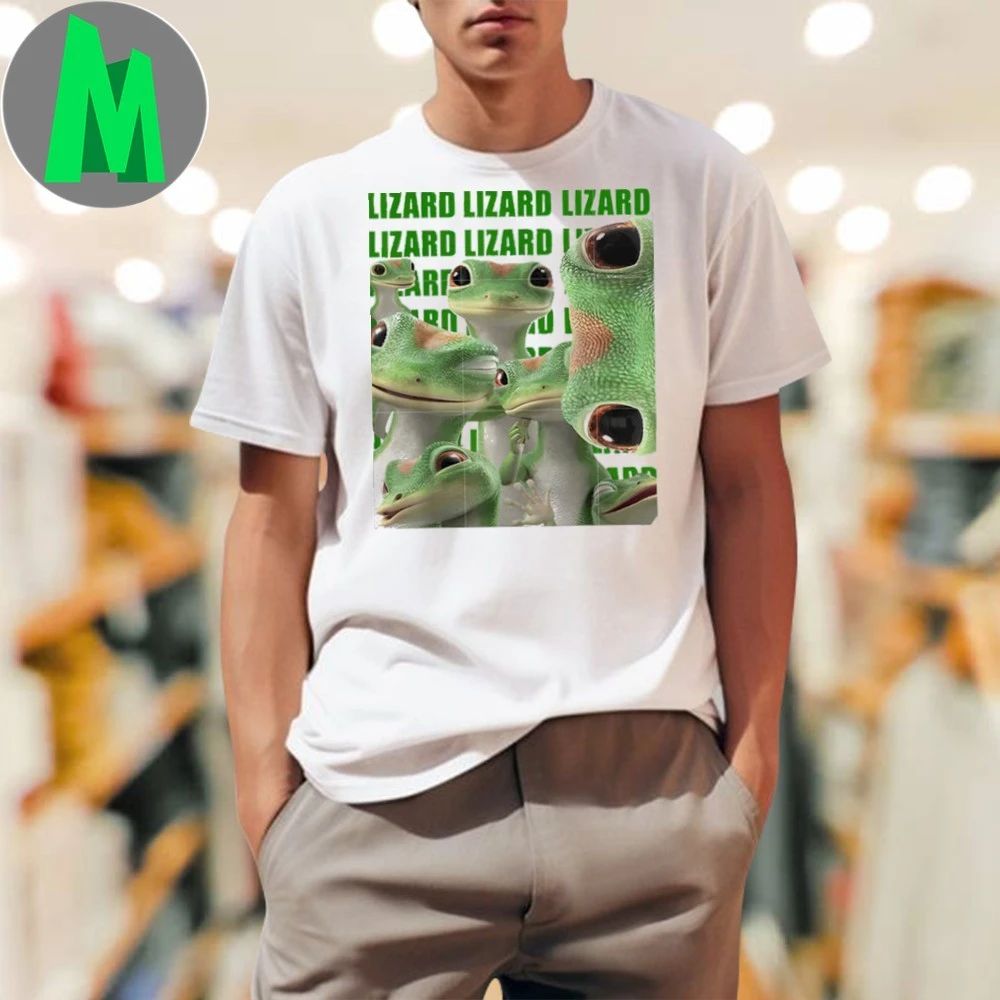 Lizard lizard lizard funny face shirt