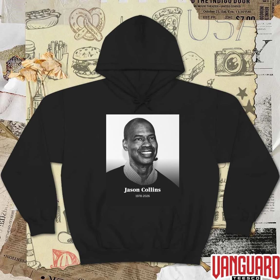 Jason Collins 1978 – 2026 ESPN Poster t-shirt